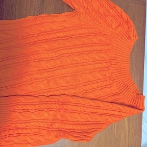 Orange sweater from JC Penny size small. Only worn a few times